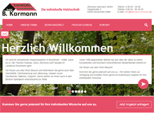 Tablet Screenshot of karmann-zimmerei.de